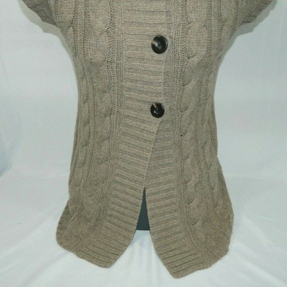 Eddie Bauer Womens XS Short Sleeve Brown Cardigan Sweater - Picture 7 of 10